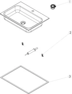Alape EB Einbauwaschtisch 2219800000 650 X 472 Mm, Weiß, Mit Hahnloch, Ohne Überlauf -Badezimmerbedarf Geschäft Alape EB Einbauwaschtisch 2219800000 650 x 472 mm weiss mit Hahnloch ohne Ueberlauf 2