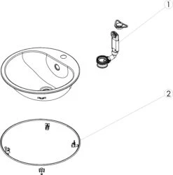 Alape EW3 Einbauwaschtisch 2005000000 47,5 Cm, Weiss, Mit Hahnloch Und Überlauf -Badezimmerbedarf Geschäft Alape EW3 Einbauwaschtisch 2005000000 475 cm weiss mit Hahnloch und Ueberlauf 5