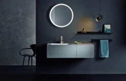 Alape Lichtspiegel 6745001899 Mattschwarz, 750x750x40mm -Badezimmerbedarf Geschäft Alape Lichtspiegel 6745001899 mattschwarz 750x750x40mm 2