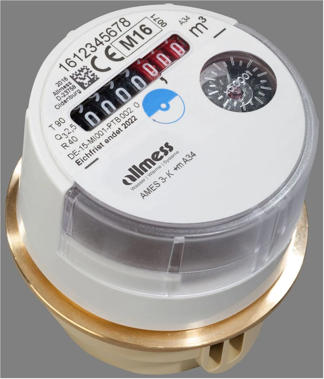 Allmess Austauschwasserzähler 0203112206 3-K +m, Q3 2,5, DN 15, Kalt Bis 30 °C 3 Allmess Austauschwasserzähler 0203112206 3-K +m, Q3 2,5, DN 15, Kalt Bis 30 °C