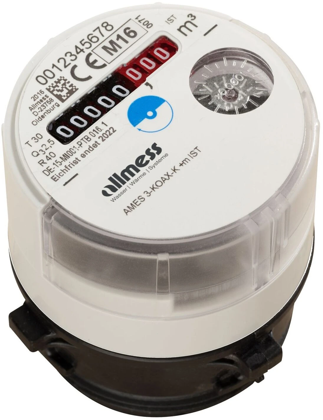 Allmess Koax 2 Austauschwasserzähler 0431112206 MES 3K KU+m, Q3 2,5, DN 15, Kalt Bis 30 °C, 75mm 3 Allmess Koax 2 Austauschwasserzähler 0431112206 MES 3K KU+m, Q3 2,5, DN 15, Kalt Bis 30 °C, 75mm