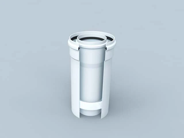 Bertrams Polyline LAS Rohr 41RL1000-60 1000 Mm, DN 60/100, Innen, Weiß 4 Bertrams Polyline LAS Rohr 41RL1000-60 1000 Mm, DN 60/100, Innen, Weiß – Bild 2