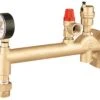 Caleffi Gefäßanschlussgruppe 336631 3/4"x3 Bar, Messing, Bis 50 KW, Mit Klappventil