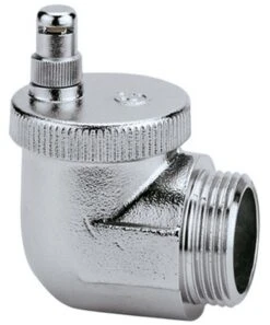 Caleffi Schnellentlüfter Aercal 1/2" AG, Pressmessing Verchromt, Automatisch, Winkelform