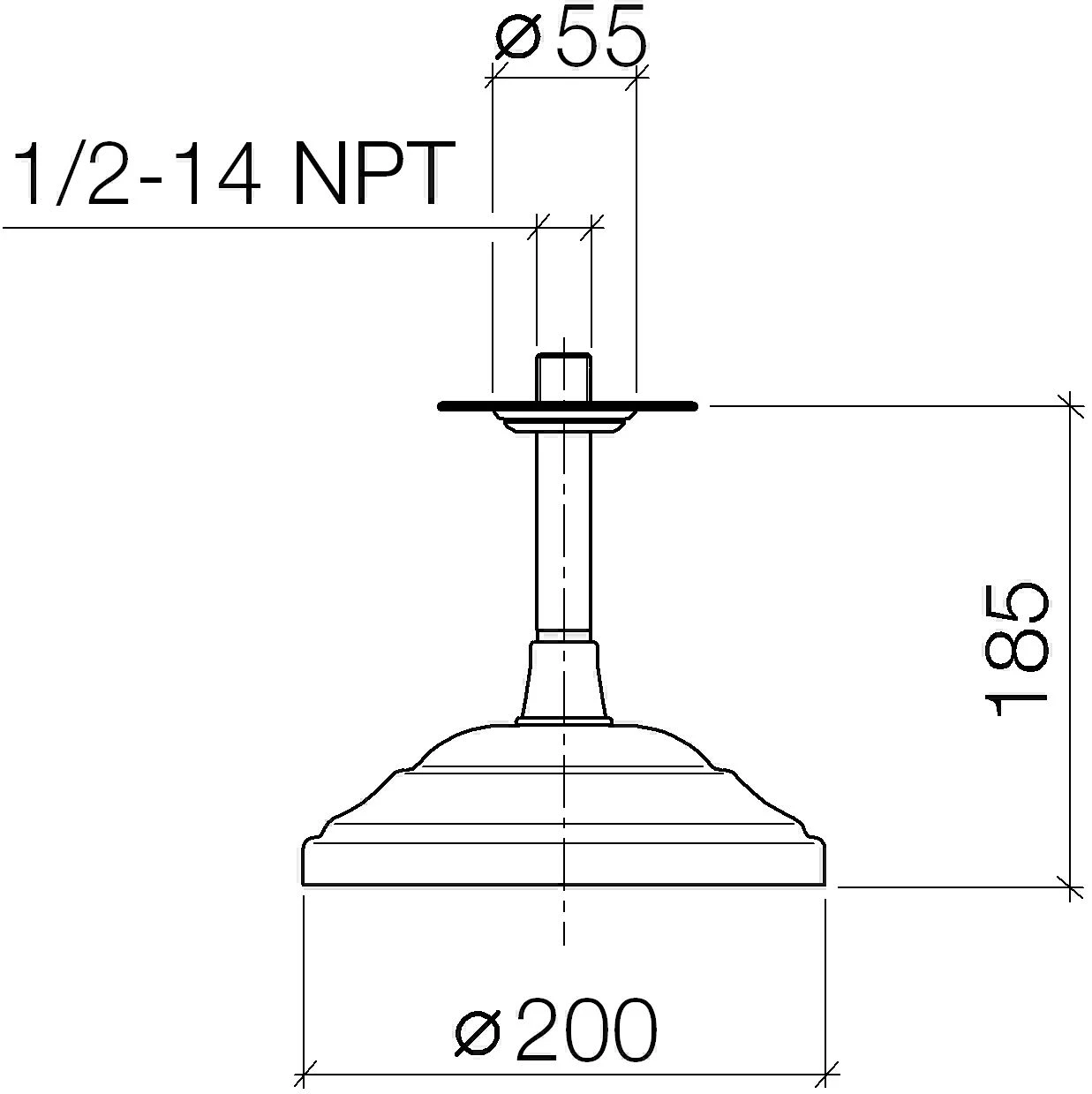 Dornbracht Madison Flair Regenbrause 28565977-99 Mit Deckenanbindung, Dark Platinum Matt 4 Dornbracht Madison Flair Regenbrause 28565977-99 Mit Deckenanbindung, Dark Platinum Matt – Bild 2