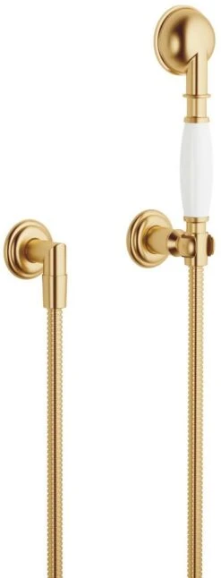 Dornbracht Madison Schlauchbrausegarnitur 27803361-28 Mit Einzelrosetten, Messing Gebürstet