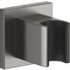 Dornbracht Symetrics Wandbrausehalter 28050980-99 Mit Rosette 60 X 60 Mm, Dark Platinum Matt
