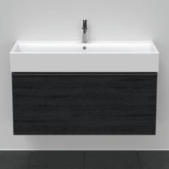 Duravit D-Neo Waschtisch-Unterschrank DE427401616 98,4 X 44,2 Cm, Eiche Schwarz, Wandhängend, 1 Auszug -Badezimmerbedarf Geschäft Duravit D Neo Waschtisch Unterschrank DE427401616 984 x 442 cm Eiche Schwarz wandhaengend 1 Auszug 3