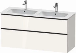Duravit D-Neo Waschtisch-Unterschrank DE436502222 128 X 46,2 Cm, Weiß Hochglanz, Wandhängend, 1 Schubkasten, 1 Auszug -Badezimmerbedarf Geschäft Duravit D Neo Waschtisch Unterschrank DE436502222 128 x 462 cm Weiss Hochglanz wandhaengend 1 Schubkasten 1 Auszug 4