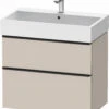 Duravit D-Neo Waschtisch-Unterschrank DE437309191 78,4 X 44,2 Cm, Taupe Matt, Wandhängend, 1 Schubkasten, 1 Auszug -Badezimmerbedarf Geschäft Duravit D Neo Waschtisch Unterschrank DE437309191 784 x 442 cm Taupe Matt wandhaengend 1 Schubkasten 1 Auszug