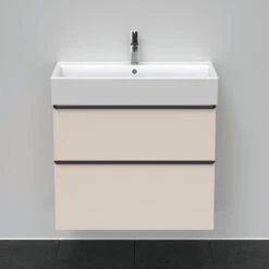 Duravit D-Neo Waschtisch-Unterschrank DE437309191 78,4 X 44,2 Cm, Taupe Matt, Wandhängend, 1 Schubkasten, 1 Auszug -Badezimmerbedarf Geschäft Duravit D Neo Waschtisch Unterschrank DE437309191 784 x 442 cm Taupe Matt wandhaengend 1 Schubkasten 1 Auszug 3
