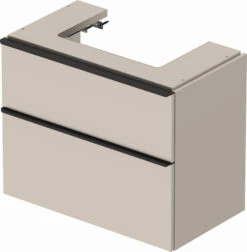 Duravit D-Neo Waschtisch-Unterschrank DE437309191 78,4 X 44,2 Cm, Taupe Matt, Wandhängend, 1 Schubkasten, 1 Auszug -Badezimmerbedarf Geschäft Duravit D Neo Waschtisch Unterschrank DE437309191 784 x 442 cm Taupe Matt wandhaengend 1 Schubkasten 1 Auszug 4