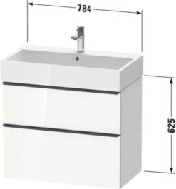 Duravit D-Neo Waschtisch-Unterschrank DE437309191 78,4 X 44,2 Cm, Taupe Matt, Wandhängend, 1 Schubkasten, 1 Auszug -Badezimmerbedarf Geschäft Duravit D Neo Waschtisch Unterschrank DE437309191 784 x 442 cm Taupe Matt wandhaengend 1 Schubkasten 1 Auszug 6