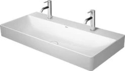Duravit DuraSquare Waschtisch 23531000701 Weiss Wondergliss, 100x47cm, Ohne Hahnloch