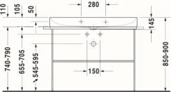 Duravit DuraSquare Waschtisch 23531000701 Weiss Wondergliss, 100x47cm, Ohne Hahnloch -Badezimmerbedarf Geschäft Duravit DuraSquare Waschtisch 23531000701 weiss wondergliss 100x47cm ohne Hahnloch 3