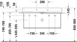 Duravit DuraSquare Waschtisch 23531000701 Weiss Wondergliss, 100x47cm, Ohne Hahnloch -Badezimmerbedarf Geschäft Duravit DuraSquare Waschtisch 23531000701 weiss wondergliss 100x47cm ohne Hahnloch 7