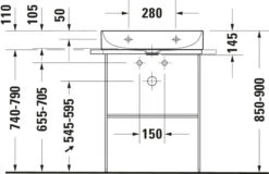 Duravit DuraSquare Waschtisch Geschliffen 23566000791 60x40cm, Ohne Überlauf, Mit Hahnlochbank, Ohne Hahnloch, Weiß WonderGliss -Badezimmerbedarf Geschäft Duravit DuraSquare Waschtisch geschliffen 23566000791 60x40cm ohne Ueberlauf mit Hahnlochbank ohne Hahnloch weiss WonderGliss 6