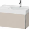 Duravit XSquare Waschtisch-Unterschrank XS406209191 78,4x39,7x46cm, 1 Auszug, Taupe -Badezimmerbedarf Geschäft Duravit XSquare Waschtisch Unterschrank XS406209191 784x397x46cm 1 Auszug Taupe