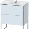 Duravit XSquare Waschtisch-Unterschrank XS452309797 71x84x47,8cm, Lichtblau Seidenmatt, 2 Auszüge -Badezimmerbedarf Geschäft Duravit XSquare Waschtisch Unterschrank XS452309797 71x84x478cm Lichtblau seidenmatt 2 Auszuege