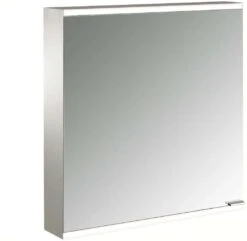 Emco Asis Prime 2 Lichtspiegelschrank 949706021 600mm, 1Tür, Verspiegelte Glasrückwand, Lichtpaket