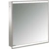 Emco Asis Prime 2 Lichtspiegelschrank 949706032 600mm, 1Tür, Verspiegelte Glasrückwand, Lichtpaket -Badezimmerbedarf Geschäft Emco Asis Prime 2 Lichtspiegelschrank 949706032 600mm 1Tuer verspiegelte Glasrueckwand Lichtpaket