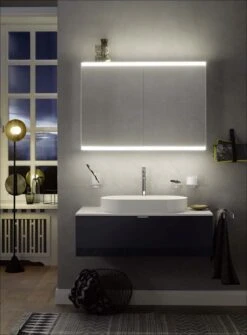 Emco Asis Prime 2 Lichtspiegelschrank 949706032 600mm, 1Tür, Verspiegelte Glasrückwand, Lichtpaket -Badezimmerbedarf Geschäft Emco Asis Prime 2 Lichtspiegelschrank 949706032 600mm 1Tuer verspiegelte Glasrueckwand Lichtpaket 5