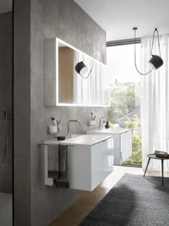 Emco Prime Aufputz-Lichtspiegelschrank 949713583 1000x700mm, 2-türig, Schwarz/spiegel -Badezimmerbedarf Geschäft Emco prime Aufputz Lichtspiegelschrank 949713583 1000x700mm 2 tuerig schwarz spiegel 2