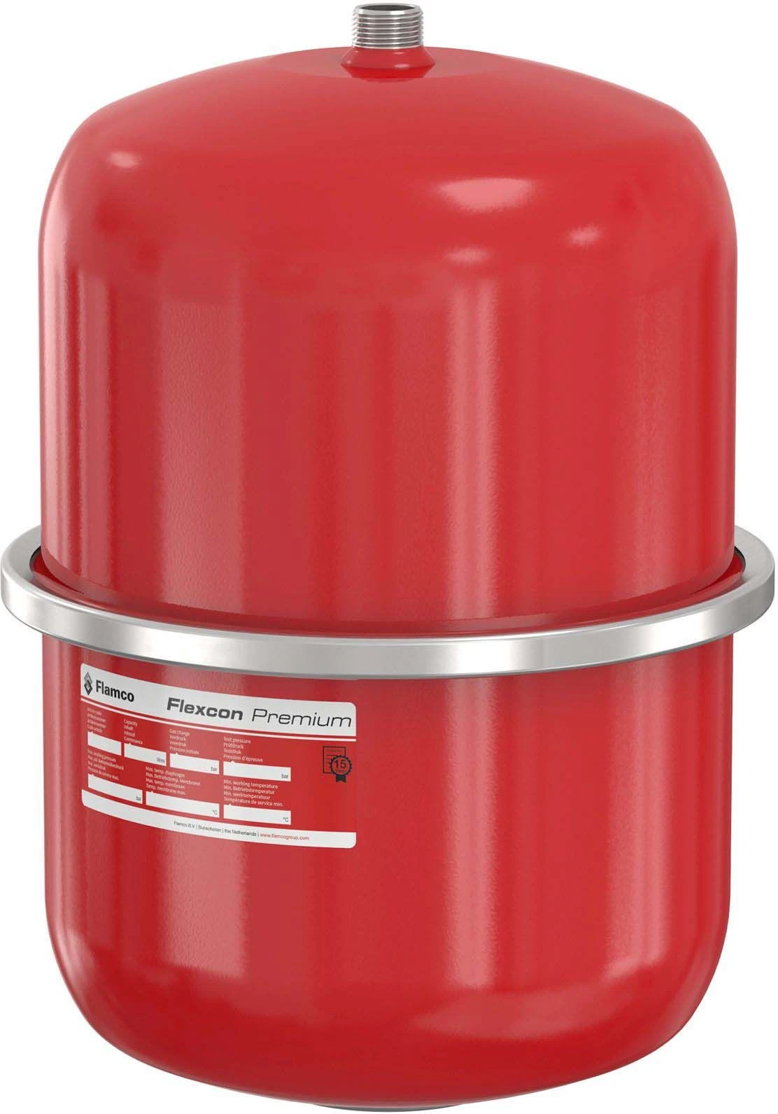 Flamco Flexcon Druckausdehnungsgefäß 16956 35 L, 6 Bar, R 3/4, Vordruck 2,5 Bar, Rot 3 Flamco Flexcon Druckausdehnungsgefäß 16956 35 L, 6 Bar, R 3/4, Vordruck 2,5 Bar, Rot