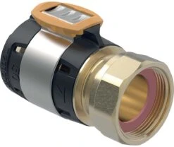 Geberit FlowFit Übergang 620635001 DN 40, Ø 50 Mm, G 1 3/4, 11,5 Cm, Mit Überwurfmutter