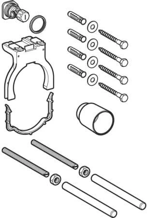 Geberit Kombifix WC Montagezubehör Rohbau 241870001 Mit Sigma UP-SPK, 12 Cm 3 Geberit Kombifix WC Montagezubehör Rohbau 241870001 Mit Sigma UP-SPK, 12 Cm