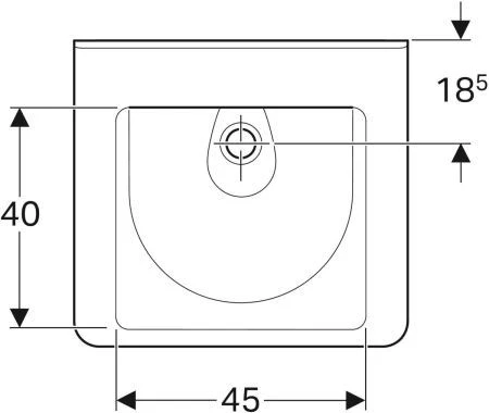 Geberit Renova Comfort Waschtisch 128661600 60 X 55cm, Weiss, KeraTect, Ohne Hahnloch/Überlauf 4 Geberit Renova Comfort Waschtisch 128661600 60 X 55cm, Weiss, KeraTect, Ohne Hahnloch/Überlauf – Bild 2