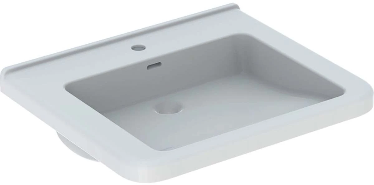 Geberit Renova Comfort Waschtisch 128661600 60 X 55cm, Weiss, KeraTect, Ohne Hahnloch/Überlauf 3 Geberit Renova Comfort Waschtisch 128661600 60 X 55cm, Weiss, KeraTect, Ohne Hahnloch/Überlauf
