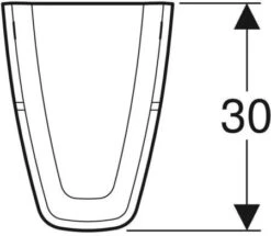 Geberit Renova Plan Halbsäule 292110600 Weiss KeraTect, Mit Kerafix-Befestigung -Badezimmerbedarf Geschäft Geberit Renova Plan Halbsaeule 292110600 weiss KeraTect mit Kerafix Befestigung 3