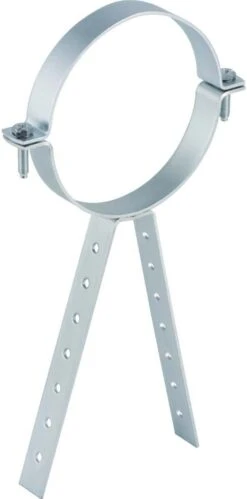 Geberit Rohrschelle 365856001 Verzinkt, DN 70, Mit Spreizstütze Gelocht