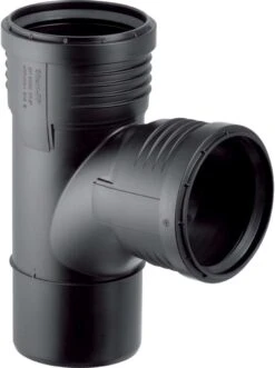 Geberit Silent PP Bogenabzweig 390554141 DN 100/90, 87,5Grad, Mit Innenradius