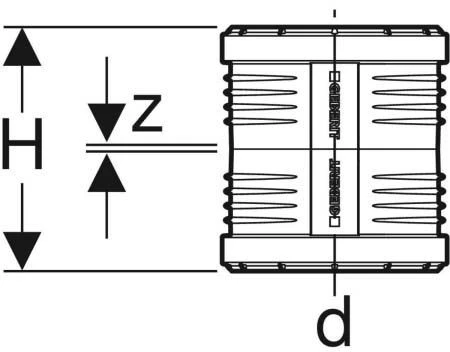 Geberit Silent PP Doppelsteckmuffe 390616141 DN 125, Schalloptimiert 4 Geberit Silent PP Doppelsteckmuffe 390616141 DN 125, Schalloptimiert – Bild 2
