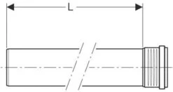 Geberit Silent PP Rohr 390502141 DN 100, 500 Mm, Mit Muffe, Schalloptimiert -Badezimmerbedarf Geschäft Geberit Silent PP Rohr 390502141 DN 100 500 mm mit Muffe schalloptimiert 2