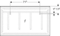 Geberit Xeno² Lichtspiegel 500519001 120x71x5,5cm, LED, 230 V, 50 Hz, 87,2 W -Badezimmerbedarf Geschäft Geberit Xeno² Lichtspiegel 500519001 120x71x55cm LED 230 V 50 Hz 872 W 2