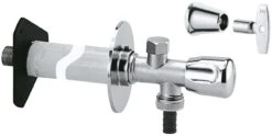 Grohe Außenwandventil Bausatz Eurotec 41208000 DN15, Mit Steckschlüssel, Chrom