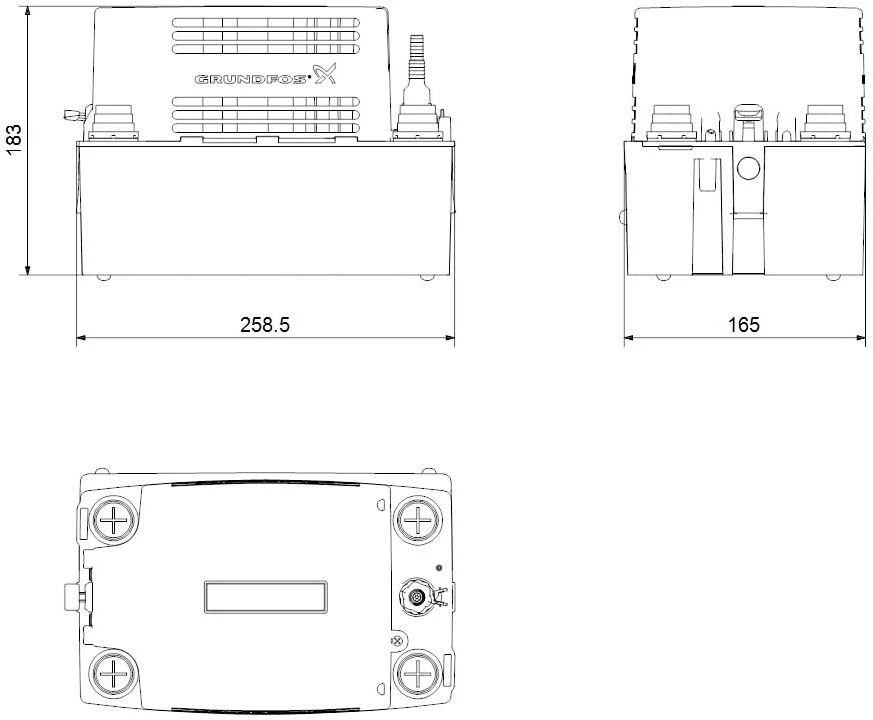 Grundfos Conlift 1 Kondensathebeanlage 97936156 230 V, 50 Hz 4 Grundfos Conlift 1 Kondensathebeanlage 97936156 230 V, 50 Hz – Bild 2