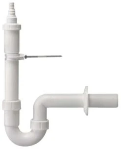 HAAS Geräte-Siphon 1935 DN 50, 1 Kombi-Geräteanschluss 3/4", 1" Und G 1", Polypropylen, Weiß