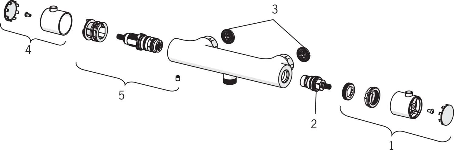 Hansa Renovierungsset Hansaunita 48130121 Aufputz, Brause Thermostat 6 Hansa Renovierungsset Hansaunita 48130121 Aufputz, Brause Thermostat – Bild 4