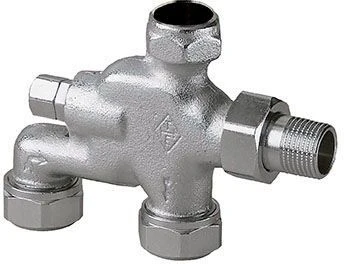 Heimeier E-Z-Verteiler 3891-02.000 Rotguss Vernickelt, DN 15 3 Heimeier E-Z-Verteiler 3891-02.000 Rotguss Vernickelt, DN 15