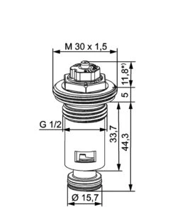 Heimeier Thermostat-Oberteil 4366-00.300 G 1/2 AG, 8 Stufenlose Feinsteinstellwerte, Für Ventilheizkörper -Badezimmerbedarf Geschäft Heimeier Thermostat Oberteil 4366 00.300 G 1 2 AG 8 stufenlose Feinsteinstellwerte fuer Ventilheizkoerper 1