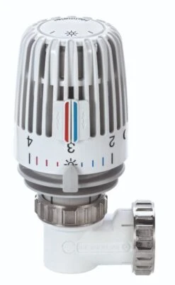 Heimeier Thermostatkopf WK 730000500 Weiss, Winkelfrom, Eingebauter Fühler, RAL9016