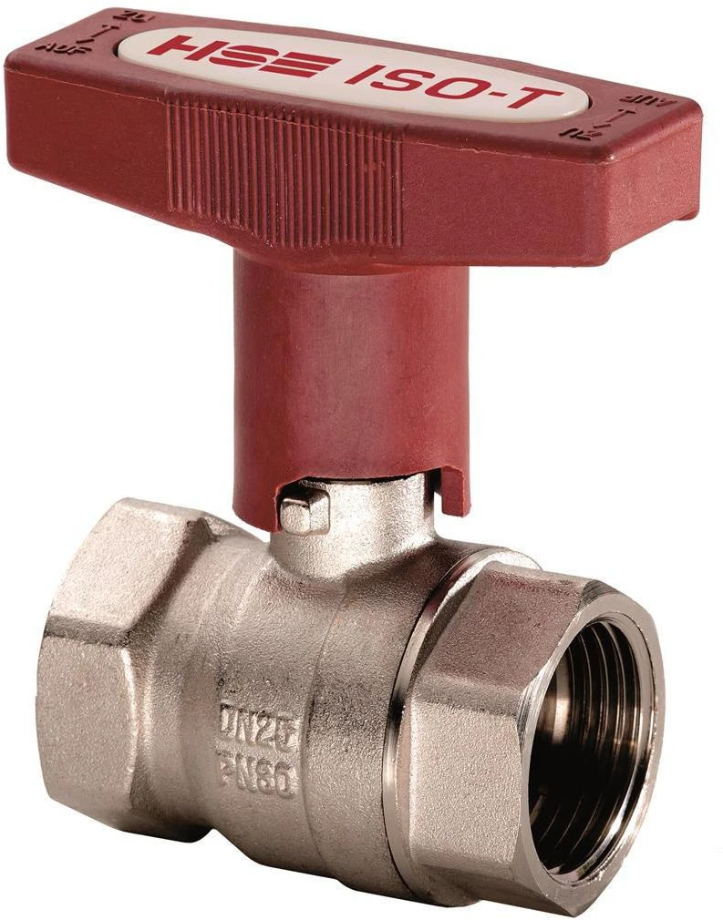 Hermann Schmidt Heizungs-ISO-Kugelhahn H0181458050 Messing Vernickelt, 2", Mit Verlängertem T-Griff, PN 40 3 Hermann Schmidt Heizungs-ISO-Kugelhahn H0181458050 Messing Vernickelt, 2", Mit Verlängertem T-Griff, PN 40