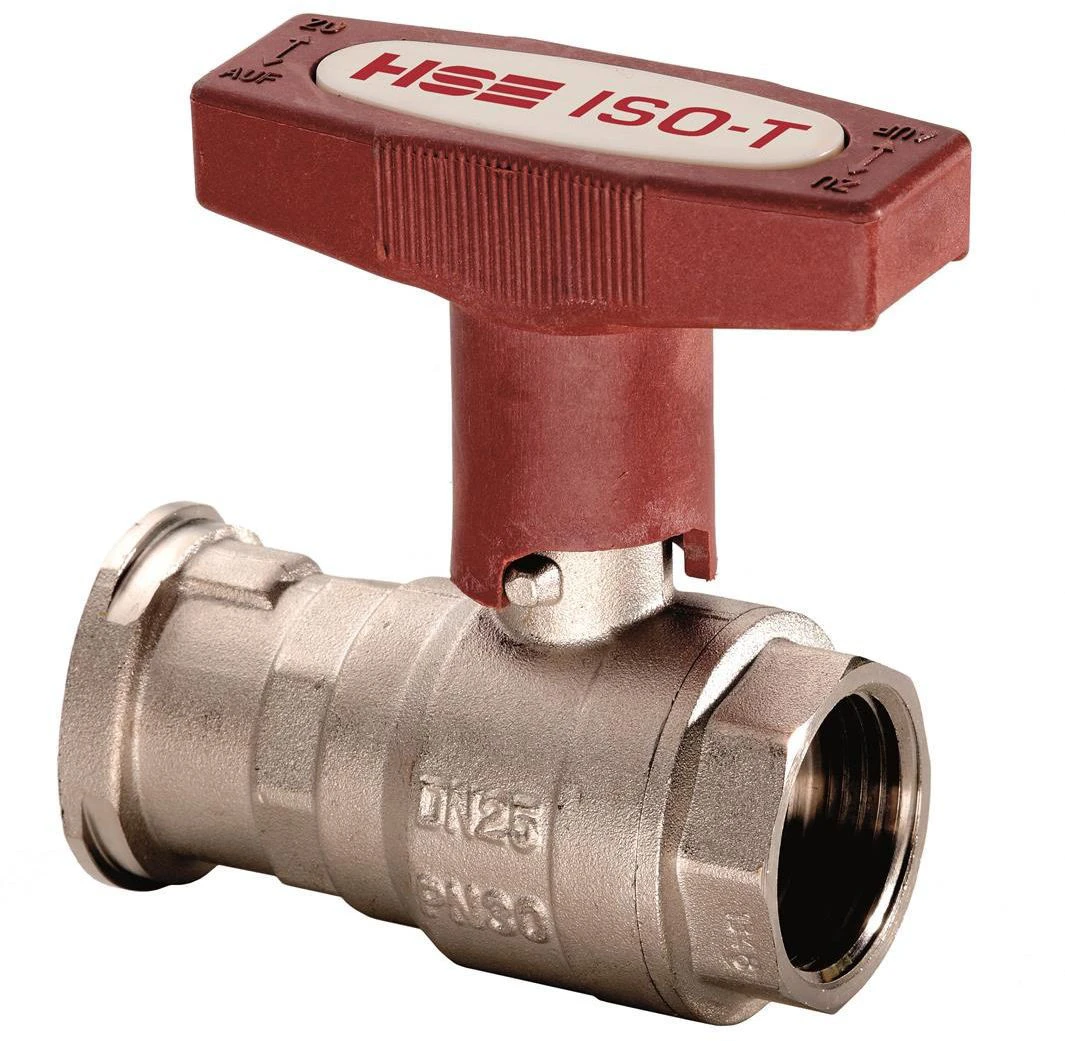 Hermann Schmidt Heizungs-ISO-Pumpenkugelhahn H0181478032 Messing Vernickelt, 11/4", Mit Verlängertem T-Griff, PN 30 3 Hermann Schmidt Heizungs-ISO-Pumpenkugelhahn H0181478032 Messing Vernickelt, 11/4", Mit Verlängertem T-Griff, PN 30