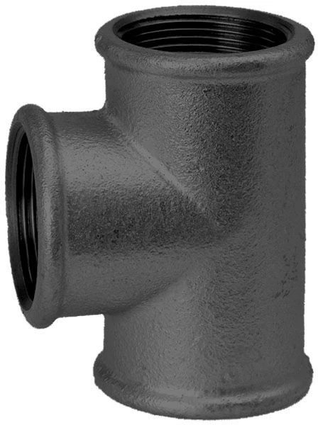 Hermann Schmidt Temperguss 130 T-Stück 14130032 DN 32, 1 1/4", Egal, IG/IG/IG, Schwarz 3 Hermann Schmidt Temperguss 130 T-Stück 14130032 DN 32, 1 1/4", Egal, IG/IG/IG, Schwarz