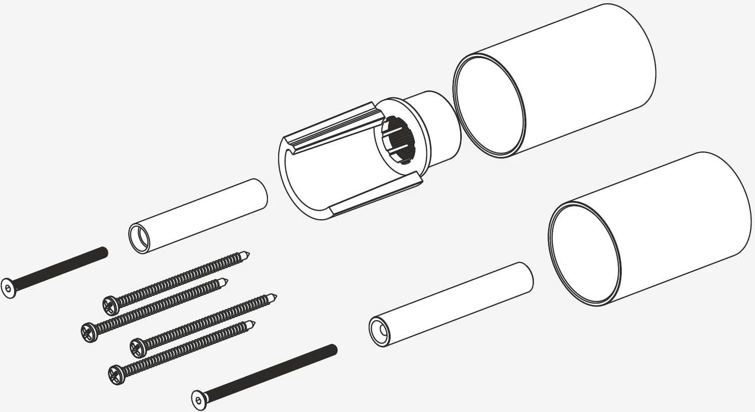 Herzbach Deep Black Unterputz-Verlängerung 23.081600.1.12 Schwarz Matt, 30mm, Nicht Kürzbar 3 Herzbach Deep Black Unterputz-Verlängerung 23.081600.1.12 Schwarz Matt, 30mm, Nicht Kürzbar