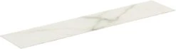 Ideal Standard Conca Keramik-Waschtisch-Platte T4343DH Ausladung 50,5cm, 240 X 50,5 X 0,6 Cm, Mamor Calacatta